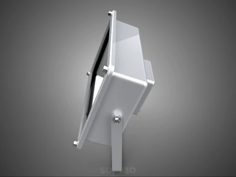 WHITE SINGLE CHIP LED LAMP FLOODLIGHT SPOT FLOOD LIGHT LIGHTING 3D Model