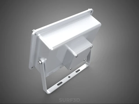 WHITE SINGLE CHIP LED LAMP FLOODLIGHT SPOT FLOOD LIGHT LIGHTING 3D Model