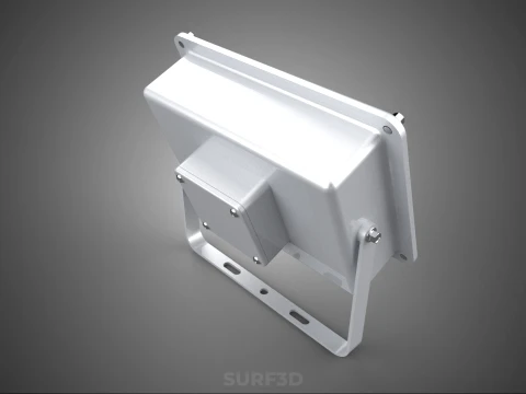 WHITE SINGLE CHIP LED LAMP FLOODLIGHT SPOT FLOOD LIGHT LIGHTING 3D Model