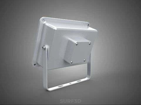 WHITE SINGLE CHIP LED LAMP FLOODLIGHT SPOT FLOOD LIGHT LIGHTING 3D Model