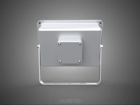 WHITE SINGLE CHIP LED LAMP FLOODLIGHT SPOT FLOOD LIGHT LIGHTING 3D Model