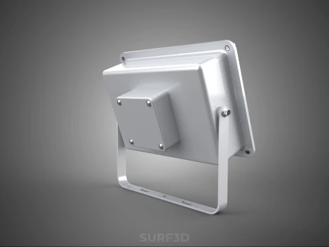 WHITE SINGLE CHIP LED LAMP FLOODLIGHT SPOT FLOOD LIGHT LIGHTING 3D Model