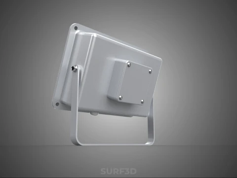 WHITE SINGLE CHIP LED LAMP FLOODLIGHT SPOT FLOOD LIGHT LIGHTING 3D Model
