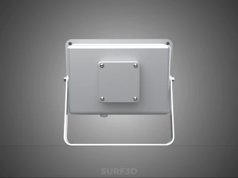 WHITE SINGLE CHIP LED LAMP FLOODLIGHT SPOT FLOOD LIGHT LIGHTING 3D Model