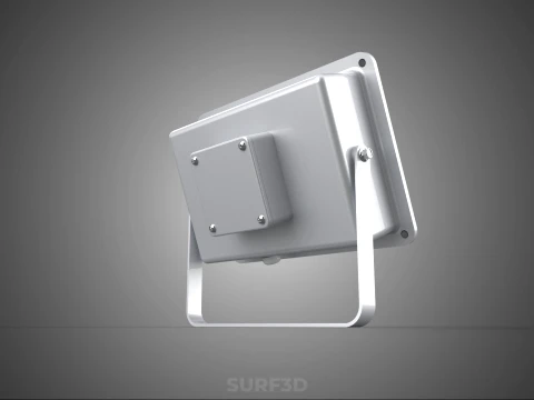 WHITE SINGLE CHIP LED LAMP FLOODLIGHT SPOT FLOOD LIGHT LIGHTING 3D Model