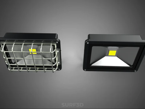 STANDARD LED LAMP LUMINAIRE FLOOD SPOT LIGHT FLOODLIGHT LIGHTING 3D Model