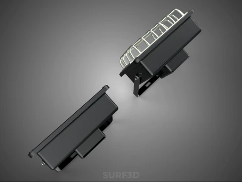 STANDARD LED LAMP LUMINAIRE FLOOD SPOT LIGHT FLOODLIGHT LIGHTING 3D Model