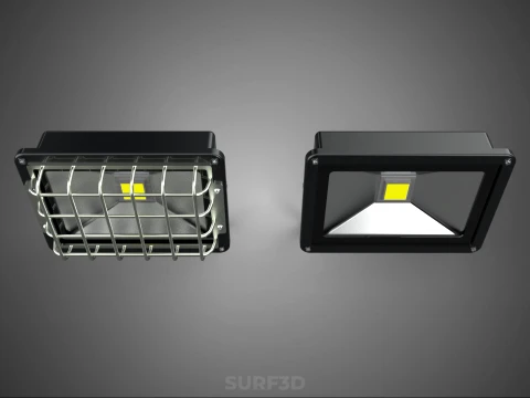 STANDARD LED LAMP LUMINAIRE FLOOD SPOT LIGHT FLOODLIGHT LIGHTING 3D Model