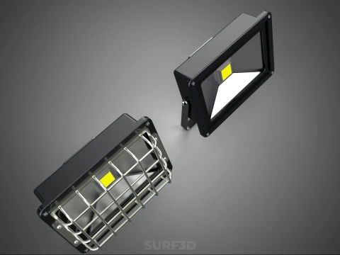 STANDARD LED LAMP LUMINAIRE FLOOD SPOT LIGHT FLOODLIGHT LIGHTING 3D Model