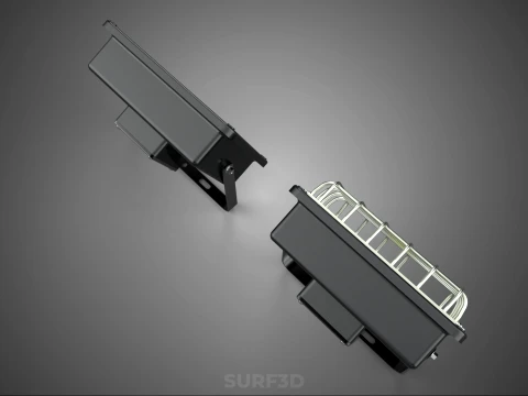 STANDARD LED LAMP LUMINAIRE FLOOD SPOT LIGHT FLOODLIGHT LIGHTING 3D Model