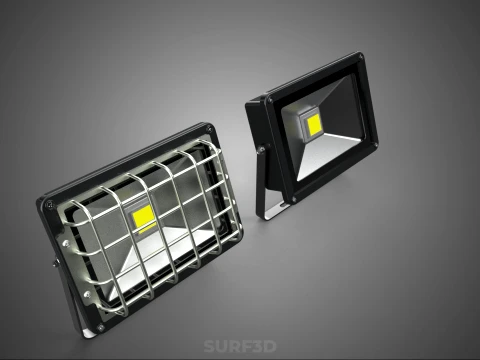 STANDARD LED LAMP LUMINAIRE FLOOD SPOT LIGHT FLOODLIGHT LIGHTING 3D Model