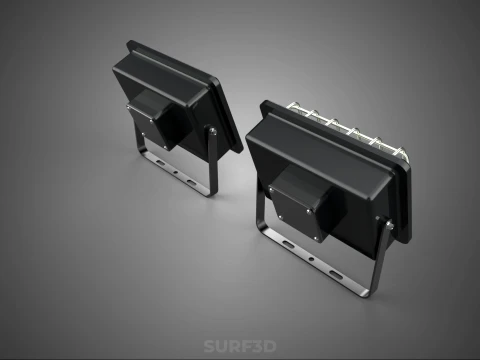 STANDARD LED LAMP LUMINAIRE FLOOD SPOT LIGHT FLOODLIGHT LIGHTING 3D Model