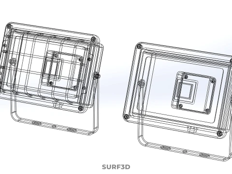 STANDARD LED LAMP LUMINAIRE FLOOD SPOT LIGHT FLOODLIGHT LIGHTING 3D Model