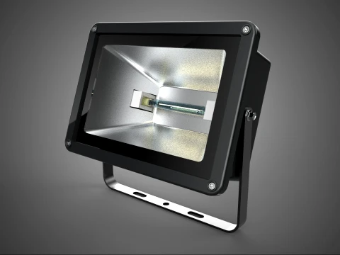 ZWARTE HALOGEENLAMP GLAZEN LAMP SCHIJNWERPER SCHIJNWERPERVERLICHTING 3D Model