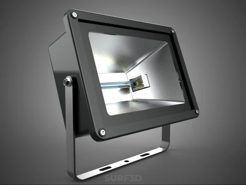 LAMPADA ALOGENA NERA IN VETRO LAMPADA PROIETTORE ILLUMINAZIONE A LUCE DI PROIETTORE Modello 3D