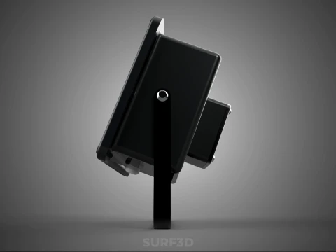 LAMPADA ALOGENA NERA IN VETRO LAMPADA PROIETTORE ILLUMINAZIONE A LUCE DI PROIETTORE Modello 3D