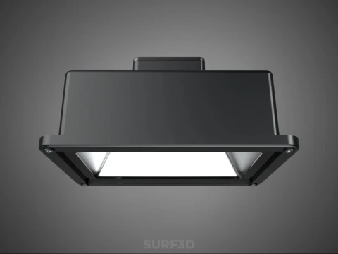 LAMPADA ALOGENA NERA IN VETRO LAMPADA PROIETTORE ILLUMINAZIONE A LUCE DI PROIETTORE Modello 3D