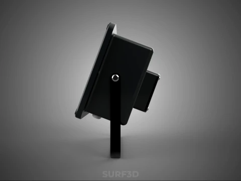 LAMPADA ALOGENA NERA IN VETRO LAMPADA PROIETTORE ILLUMINAZIONE A LUCE DI PROIETTORE Modello 3D
