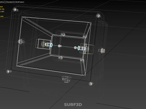 LAMPADA ALOGENA NERA IN VETRO LAMPADA PROIETTORE ILLUMINAZIONE A LUCE DI PROIETTORE Modello 3D