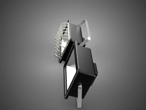 HALOGEN LAMP 2 PANEL MODULE SPOT FLOOD LIGHT LIGHTING FLOODLIGHT 3D Model