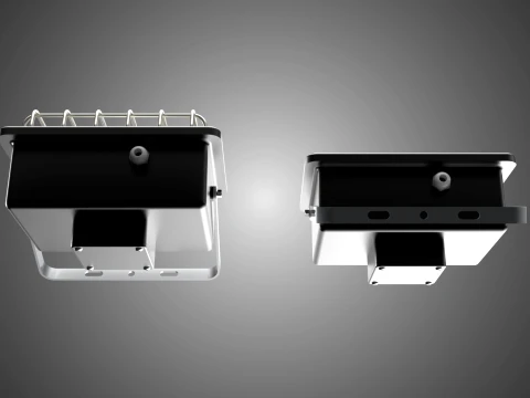 HALOGEN LAMP 2 PANEL MODULE SPOT FLOOD LIGHT LIGHTING FLOODLIGHT 3D Model