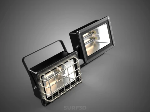 STANDARD BULB LAMP HALOGEN SPOT FLOOD LIGHT LIGHTING FLOODLIGHT 3D Model