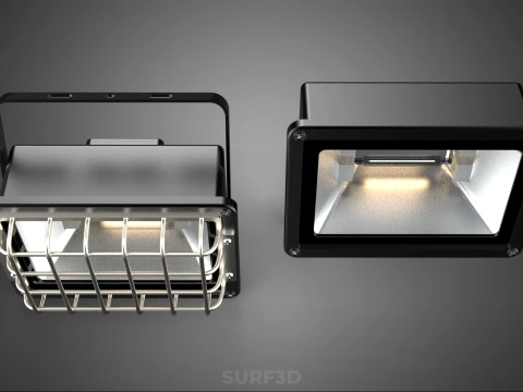 STANDARD BULB LAMP HALOGEN SPOT FLOOD LIGHT LIGHTING FLOODLIGHT 3D Model