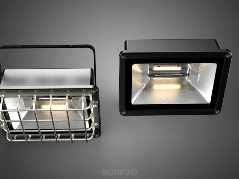 STANDARD BULB LAMP HALOGEN SPOT FLOOD LIGHT LIGHTING FLOODLIGHT 3D Model