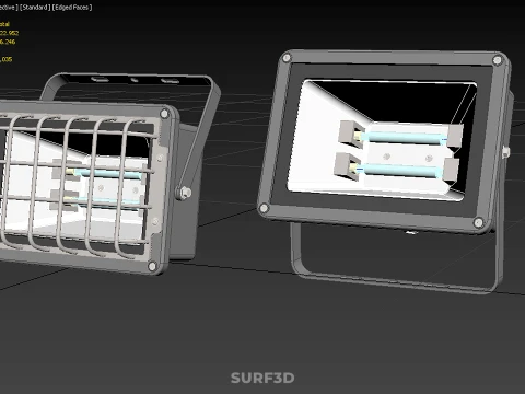 STANDARD BULB LAMP HALOGEN SPOT FLOOD LIGHT LIGHTING FLOODLIGHT 3D Model
