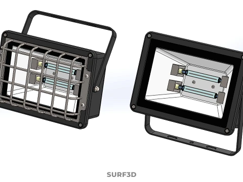 STANDARD BULB LAMP HALOGEN SPOT FLOOD LIGHT LIGHTING FLOODLIGHT 3D Model