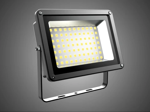 REFLEKTOR WIELODIODOWY CHIP LED MATRYCA LAMPA SIATKOWA ŚWIATŁA Model 3D