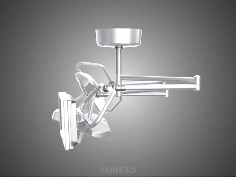 SURGICAL LIGHT LED LIGHTING LAMP CEILING LCD DISPLAY HD MONITOR 3D Model