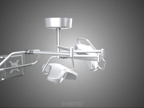 SURGICAL LIGHT LED LIGHTING LAMP CEILING LCD DISPLAY HD MONITOR 3D Model