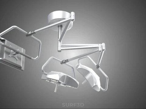 SURGICAL LIGHT LED LIGHTING LAMP CEILING LCD DISPLAY HD MONITOR 3D Model