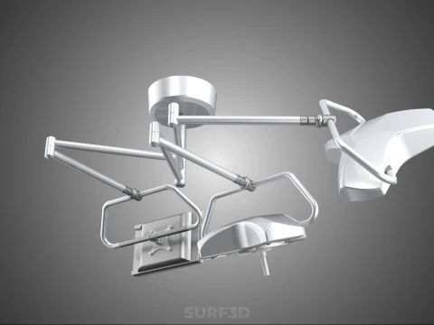 SURGICAL LIGHT LED LIGHTING LAMP CEILING LCD DISPLAY HD MONITOR 3D Model