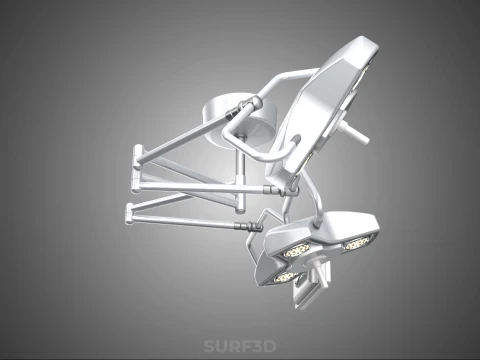 SURGICAL LIGHT LED LIGHTING LAMP CEILING LCD DISPLAY HD MONITOR 3D Model