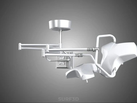 SURGICAL LIGHT LED LIGHTING LAMP CEILING LCD DISPLAY HD MONITOR 3D Model