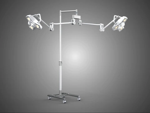 LUZ CIR&Uacute;RGICA DE CABE&Ccedil;A DUPLA M&Oacute;VEL L&Acirc;MPADA LED ILUMINA&Ccedil;&Atilde;O SUPORTE DE ROLAMENTO Modelo 3D