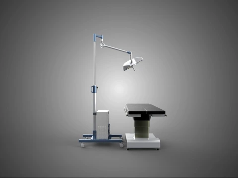 PROFESSIONAL MOBILE BATTERY POWER SURGICAL LIGHT OPERATING TABLE 3D Model