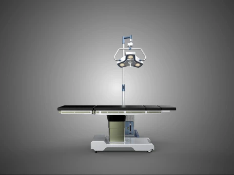 PROFESSIONAL MOBILE BATTERY POWER SURGICAL LIGHT OPERATING TABLE 3D Model