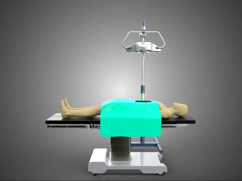 MOBILE SURGICAL LIGHT LED LAMP STAND OPERATING TABLE BED PATIENT 3D Model