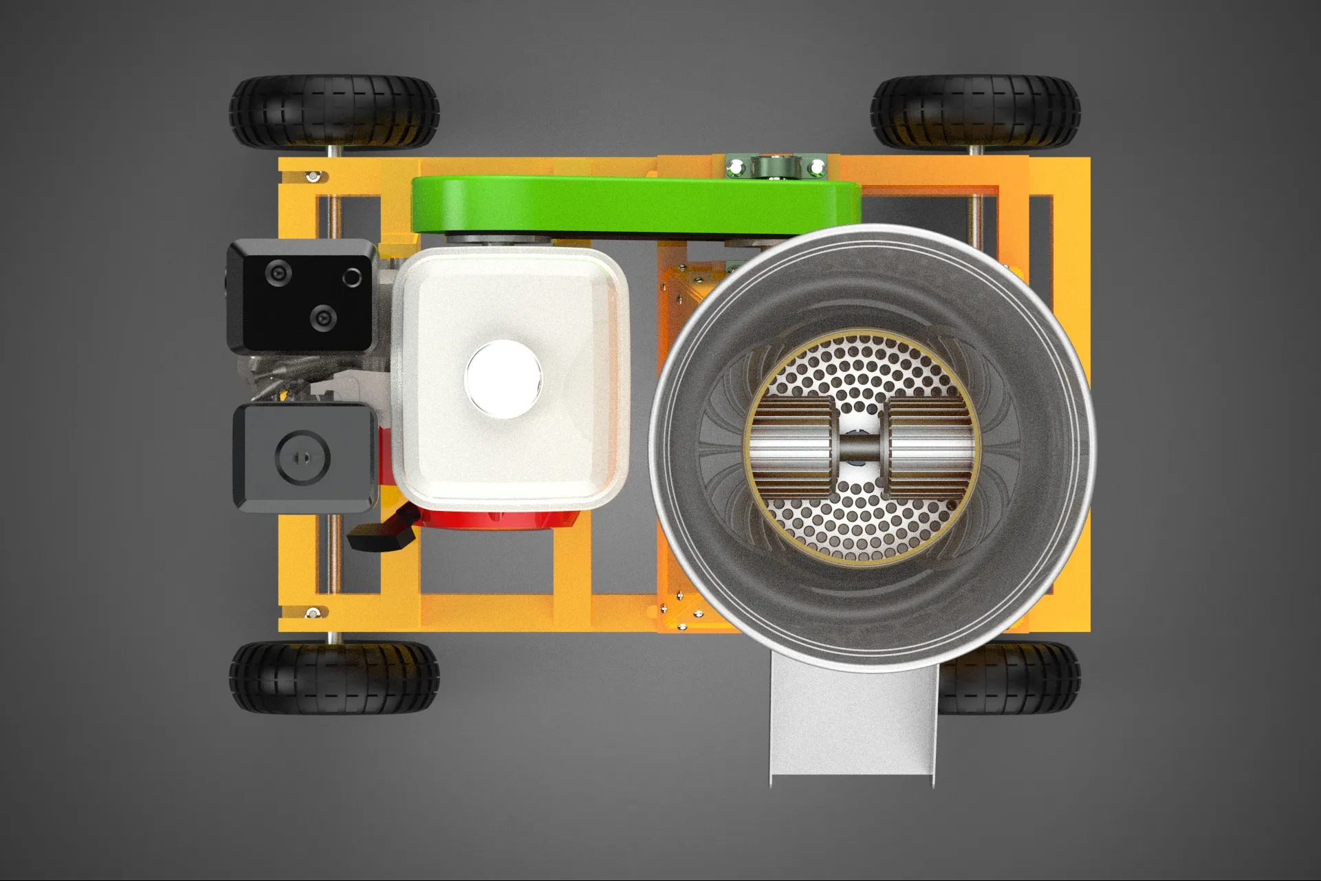 DUAL TWO 2 COMPRESSION ROLLER PELLET PRESS MILL MACHINE FLAT DIE 3D Model .c4d .max .obj .3ds .fbx .stl .blend 