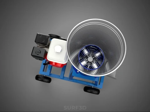 EXTRUSORA DE MOINHO DE PRENSA DE PELLET AZUL PADR&Atilde;O QUE FAZ M&Aacute;QUINA DE GASOLINA Modelo 3D