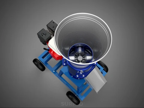 EXTRUSORA DE MOINHO DE PRENSA DE PELLET AZUL PADR&Atilde;O QUE FAZ M&Aacute;QUINA DE GASOLINA Modelo 3D