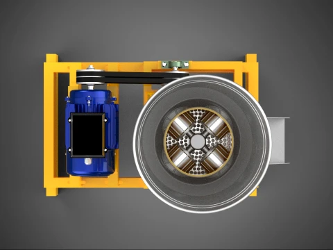 QUAD FOUR 4 КОМПРЕСІЙНИЙ ВАЛОК FLATDIE PELLET PRESS MLIN MACHINE 3D Модель