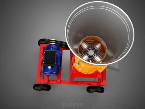 PORTABLE PELLET PRESS MILL MAKING MACHINE ELECTRIC MOTOR POWERED 3D Model