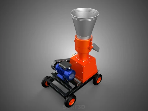 ELECTRIC PROCESSING PELLET PRESS MILL GRANULATOR MAKING MACHINE 3D Model