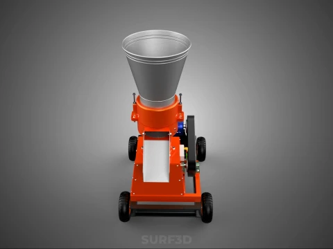 ELECTRIC PROCESSING PELLET PRESS MILL GRANULATOR MAKING MACHINE 3D Model