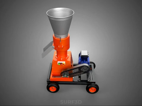 ELECTRIC PROCESSING PELLET PRESS MILL GRANULATOR MAKING MACHINE 3D Model
