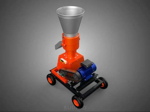 ELECTRIC PROCESSING PELLET PRESS MILL GRANULATOR MAKING MACHINE 3D Model
